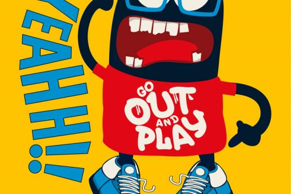 时尚潮流服装裁片印花设计:活泼卡通形象