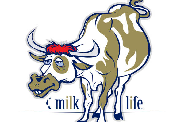 时尚个性奶牛图案服装印花设计