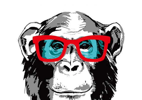 时尚潮流猩猩图案服装印花设计