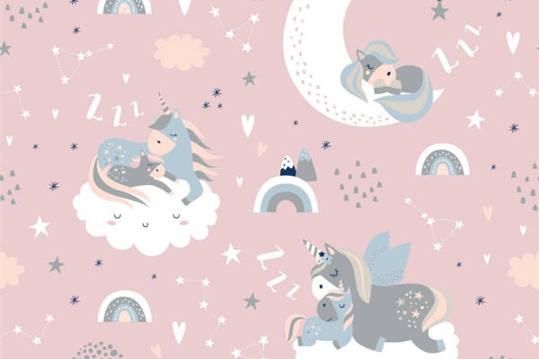 梦幻独角兽主题服装印花设计,打造童话风格