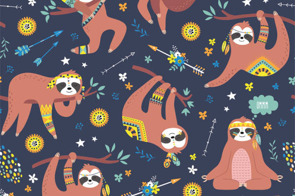 时尚动物主题服装裁片印花设计，增添活力与趣味