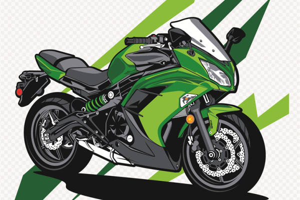 时尚潮流绿色赛车风格服装印花设计