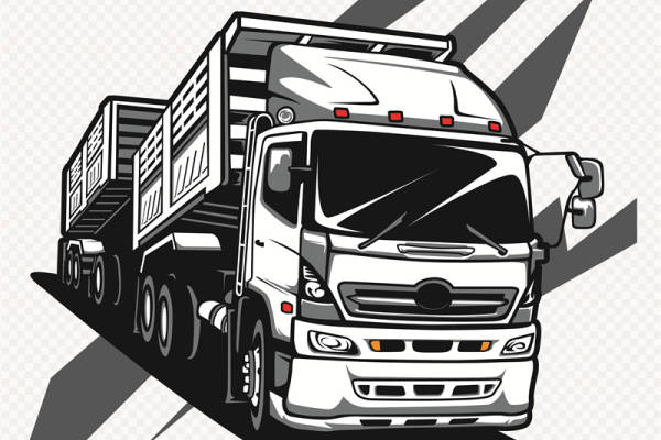 创意卡车裁片印花图案，打造独特个性服装