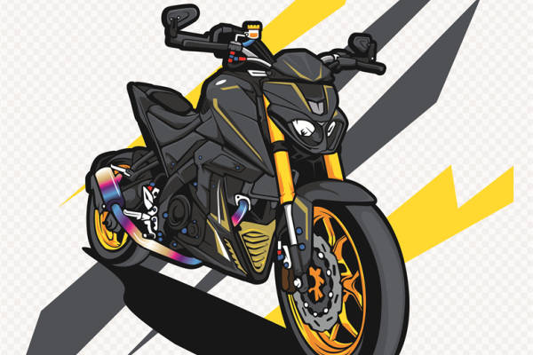 时尚街头风摩托车主题服装印花设计