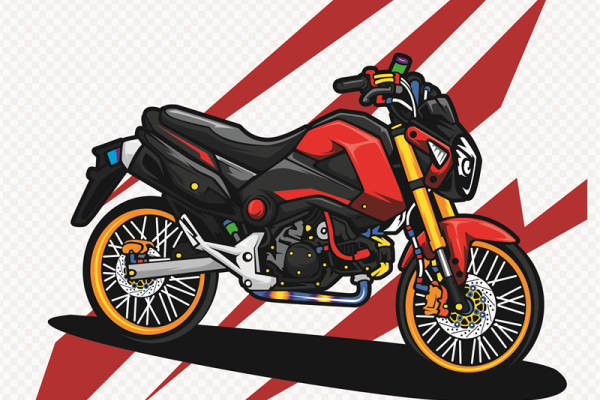 动感摩托车裁片印花设计,引领潮流的服装印花图案