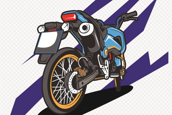 时尚动感摩托车服装印花设计