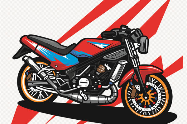 动感摩托车主题服装印花设计,展现速度与激情