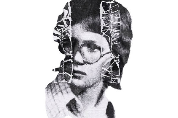 独特黑白肖像裁片印花服装 引领时尚潮流