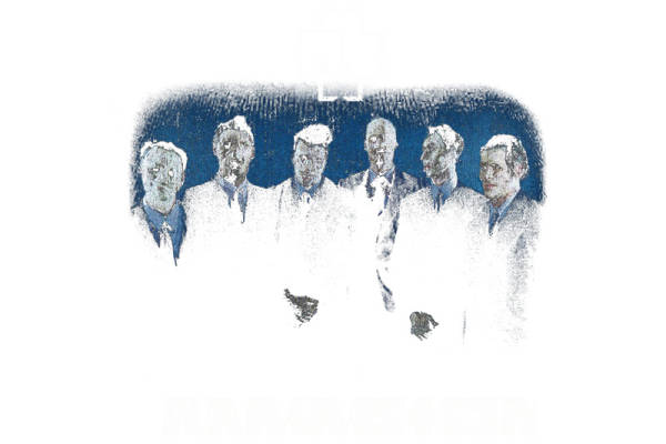 复古风格男士团队裁片印花服装印花设计