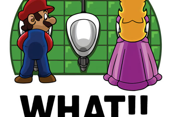 创意裁片印花服装:趣味马里奥厕所主题印花设计