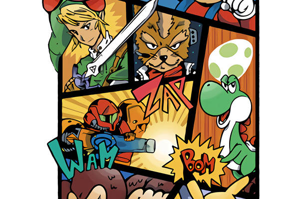 复古游戏角色裁片印花服装 经典游戏元素服装印花设计