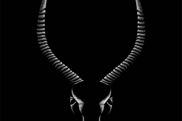 独特山羊头裁片印花图案设计,引领潮流的服装印花