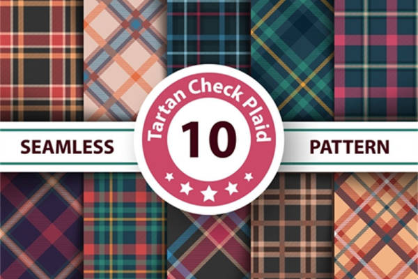 经典格子图案服装印花面料设计推荐