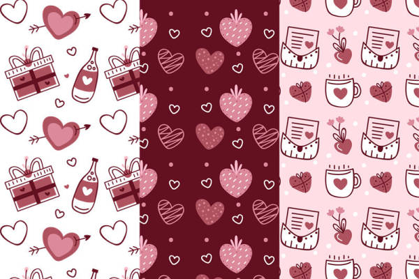 浪漫主题面料印花：情人节服装印花设计