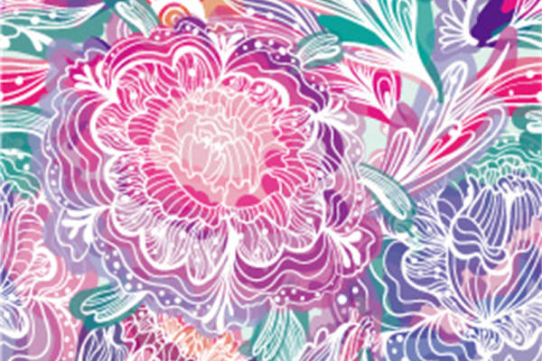 夏季新款花卉图案面料印花服装印花设计