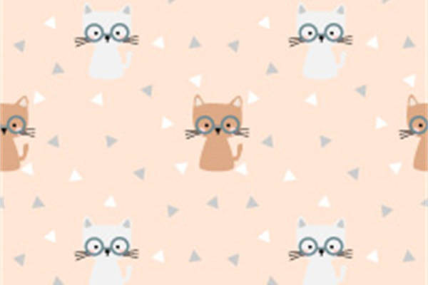 可爱卡通猫头鹰图案面料印花服装印花设计