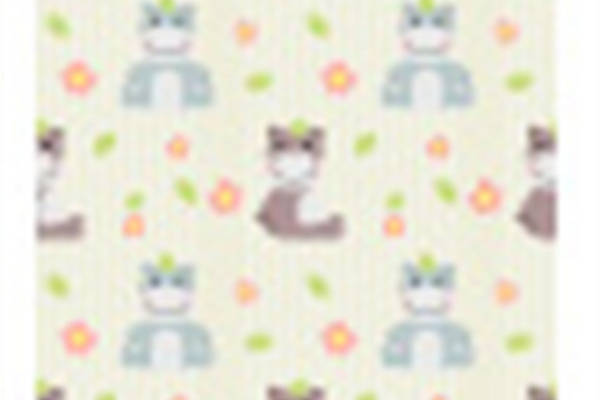 可爱卡通猫咪图案面料印花服装印花设计