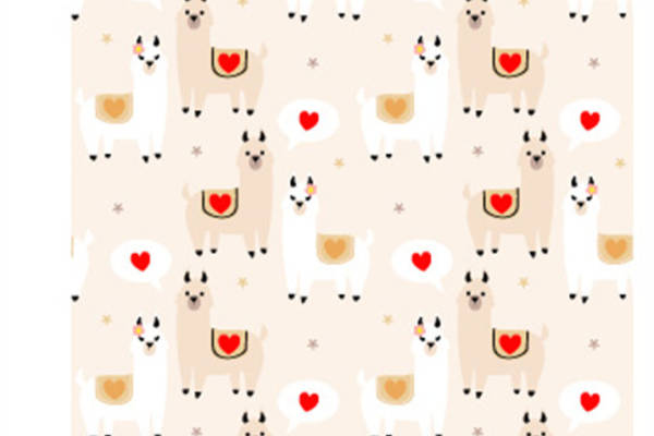 可爱卡通狗狗图案面料印花服装印花设计