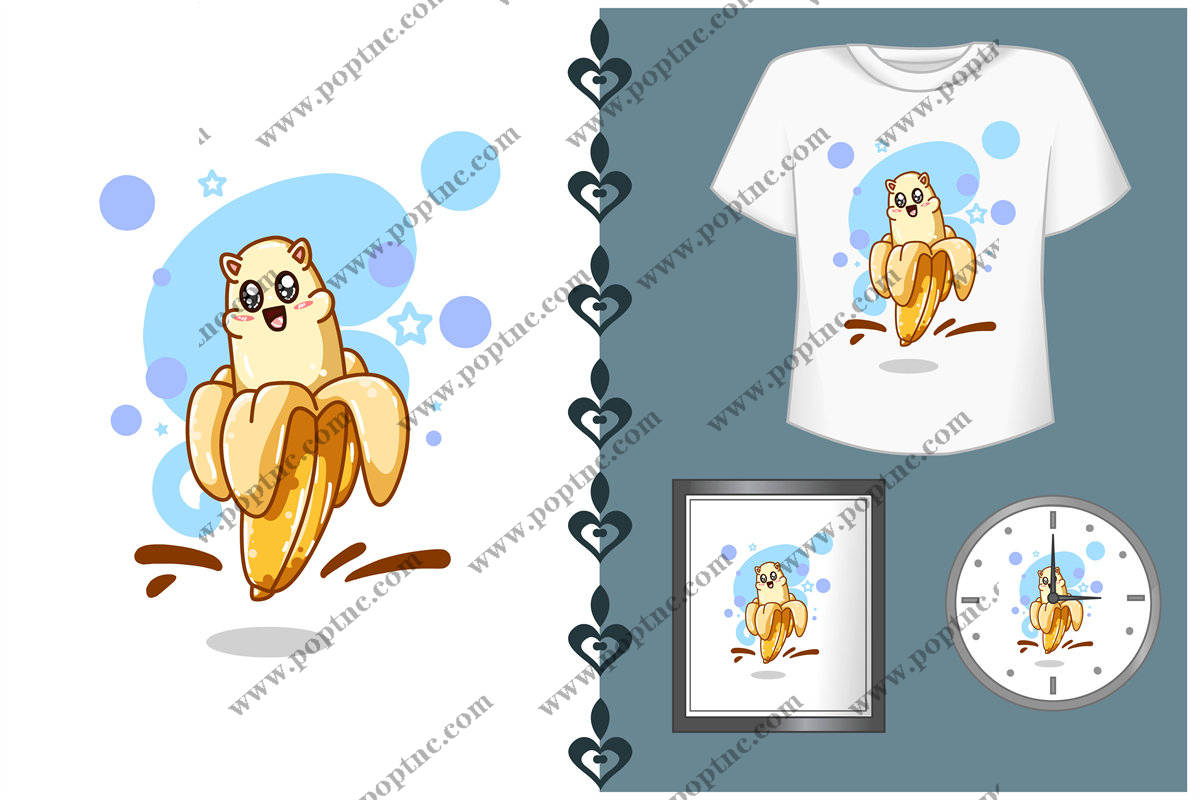 可爱卡通松鼠裁片印花服装设计