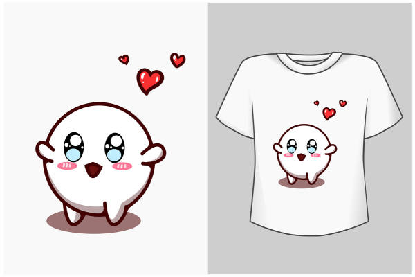 可爱卡通羊裁片印花服装，展现个性魅力的时尚选择