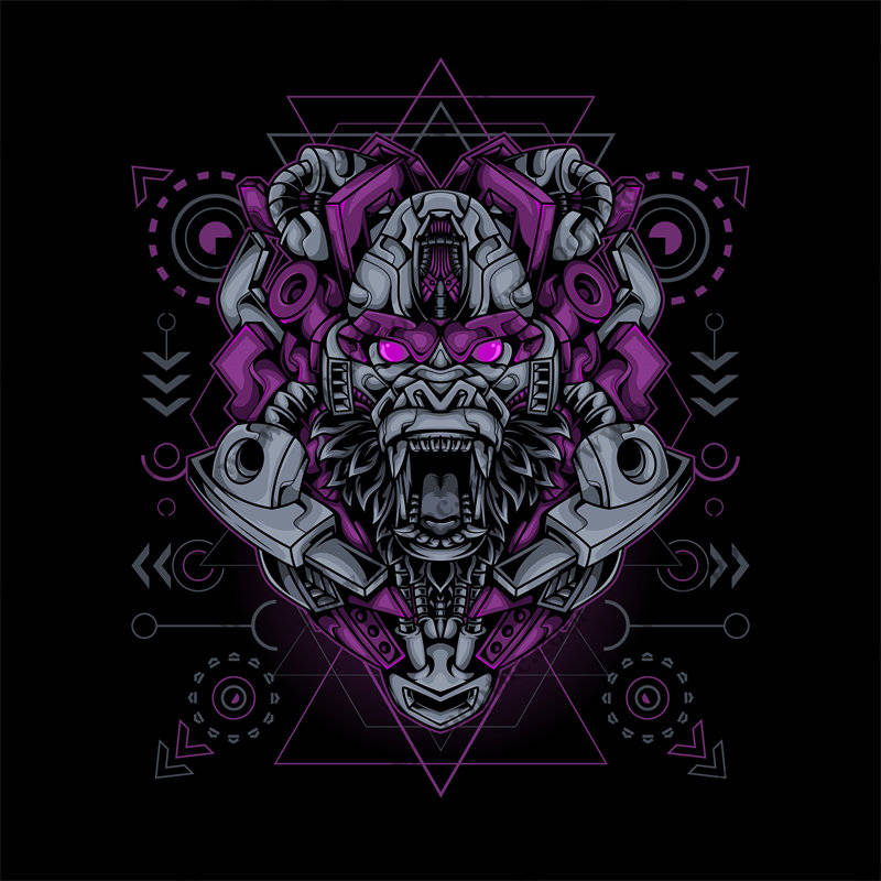 未来科技风格裁片印花服装印花设计