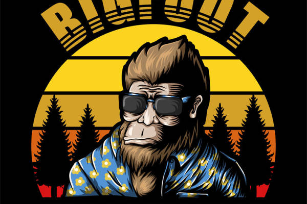 趣味大脚怪裁片印花服装:度假休闲风必备