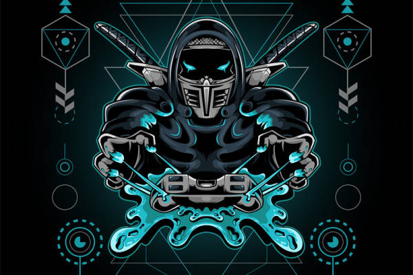 未来战士裁片印花服装印花设计，展现科技感与时尚的完美结合