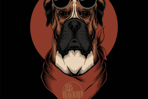 时尚潮狗裁片印花服装印花设计