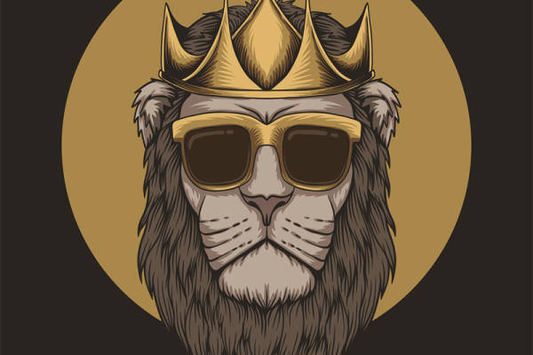 时尚狮子王裁片印花服装 潮流街头风格服装印花设计