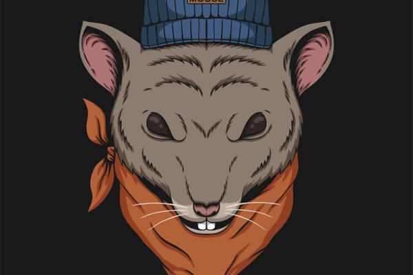 时尚街头风格狐狸裁片印花服装印花设计