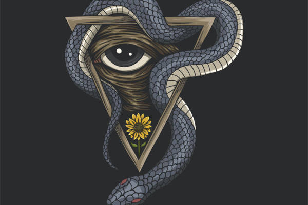 独特蛇形裁片印花服装,展现个性时尚风格