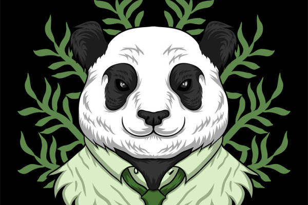 时尚熊猫裁片印花服装，打造独特个性风格