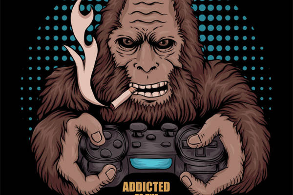 创意游戏主题裁片印花服装印花设计