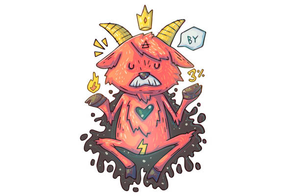 创意卡通裁片印花服装 可爱怪兽图案印花T恤设计