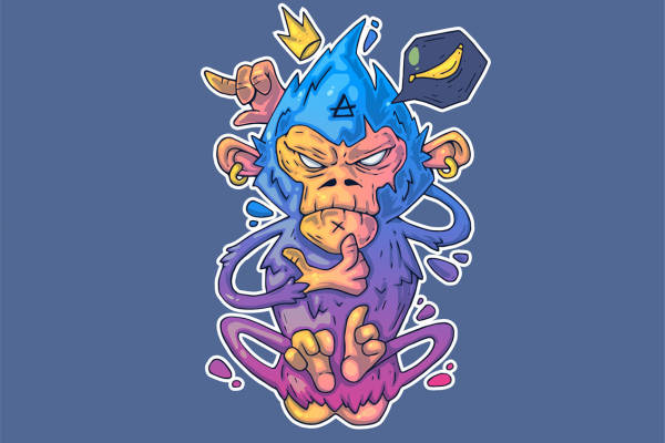 创意卡通裁片印花服装：个性恶魔图案设计