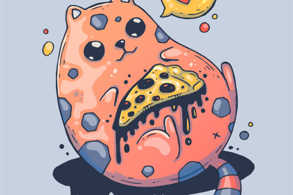 可爱卡通风格裁片印花服装印花设计