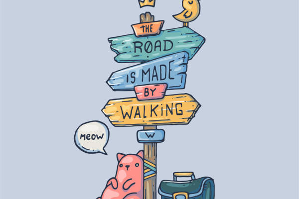 创意卡通风格裁片印花服装印花设计:旅行主题