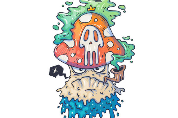 创意个性蘑菇裁片印花服装,打造独特街头风格