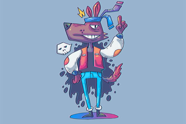 创意卡通裁片印花服装印花设计，展现个性时尚风格