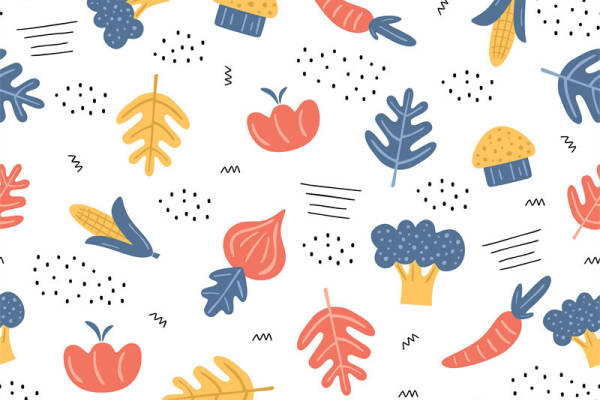 秋季丰收主题面料印花服装印花图案设计