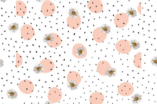 时尚简约风格面料印花，清新自然服装印花设计