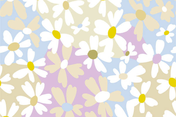 春日清新花卉图案面料印花，打造时尚舒适服装印花设计