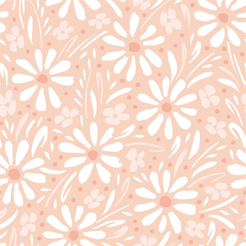 优雅花卉图案面料印花,春夏季服装印花设计