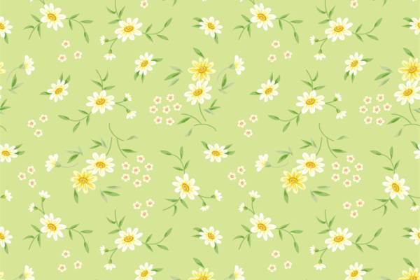 清新自然风格服装印花：春季花卉面料印花设计