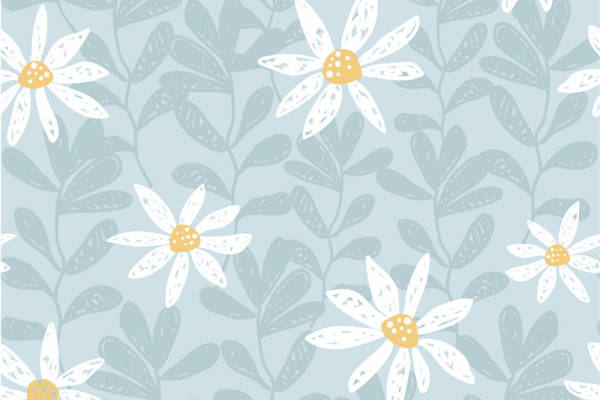 清新淡雅花卉图案面料印花服装印花设计