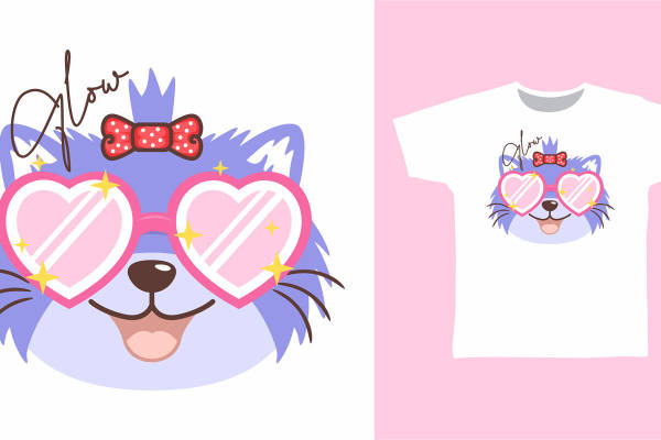 可爱卡通狐狸裁片印花服装,展现个性时尚