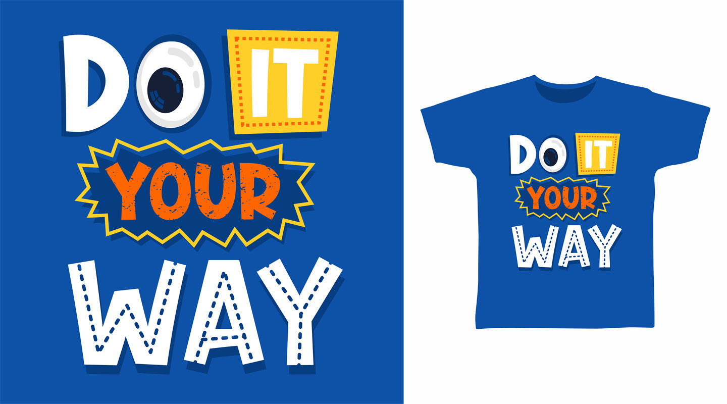 创意裁片印花服装：'Do It Your Way'个性服装印花设计