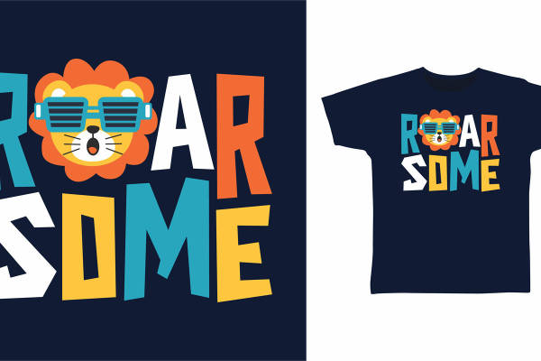 时尚潮流狮子头裁片印花服装印花设计