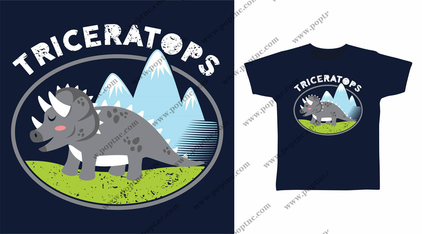 趣味恐龙裁片印花服装,时尚与个性的完美结合