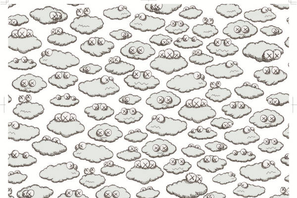 可爱卡通云朵裁片印花服装图案设计